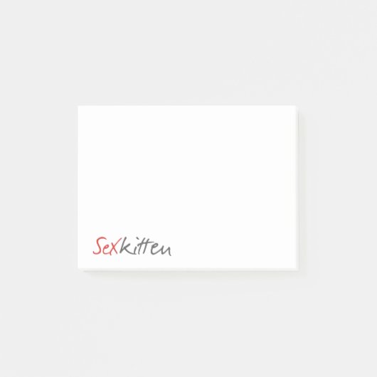 Sex Kitten 4x3 Post-it® notes (Voorkant)