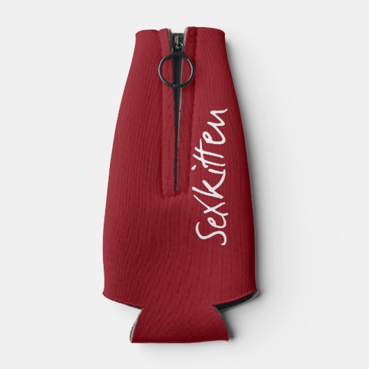 Sex Kitten Beer Fles Cooler (Achterkant)