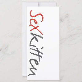Sex Kitten Bookmarker 4 bij 9 inch