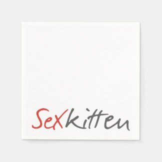 Sex Kitten Cocktail Napkin Servet