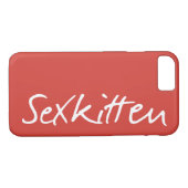 Sex Kitten iPhone 7 Hoesje (Achterkant (Horizontaal))