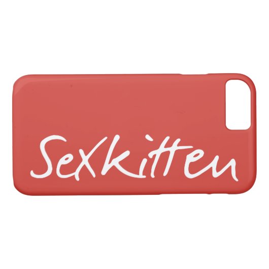 Sex Kitten iPhone 7 Hoesje (Achterkant (Horizontaal))