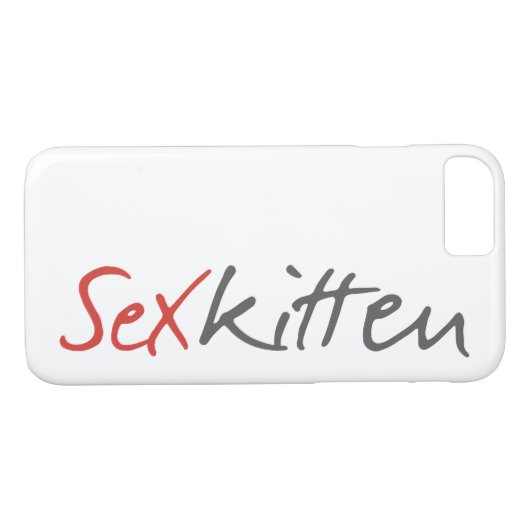 Sex Kitten iPhone 7 Hoesje (Achterkant (Horizontaal))