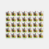 Sex-linked kippen Quintet Fleece Deken (Voorkant (Horizontaal))