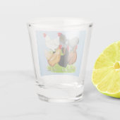 Sex-linked kippen Quintet Shot Glas (Achterkant)