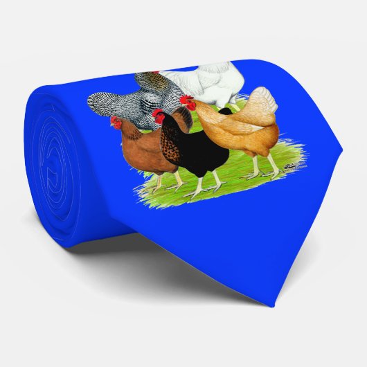 Sex-linked kippen Quintet Stropdas (Opgerold)