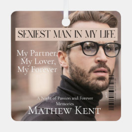 Sexiest Man vriendje man Magazine cover Metalen Ornament