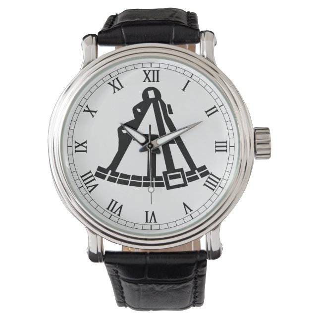 Sextant op een horloge (Voorkant)