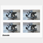 Sextant voor de hemelvaart rechthoekige sticker (Vel)