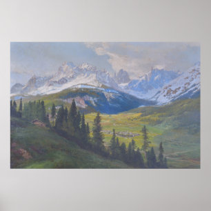 Sextner Sonnenuhr van Konrad Petrides Poster