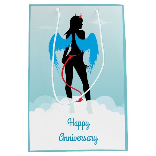 Sexy Angel Medium Gift Bag Cadeauzakje (Voorkant)