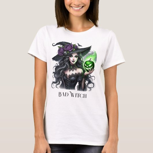 Sexy Bad Witch T-shirt (Voorkant)