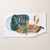 Sexy Beach Vrouw Talk Tiki Handdoek (Handdoek)