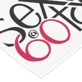 Sexy bij 60 rode Tabellopers Korte Tafelloper (Hoek)