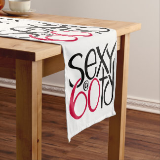 Sexy bij 60 rode Tabellopers Korte Tafelloper