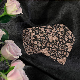 Sexy Black Lace Fishnet op beige-roze of elke toon Stropdas