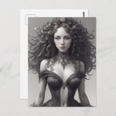 Sexy Black Lingerie Briefkaart (Voorkant / Achterkant)