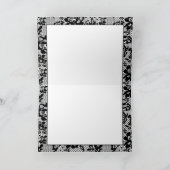 Sexy Black Roos Lace met aangepaste naam Bedankkaart (Binnen)