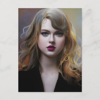Sexy blond briefkaart