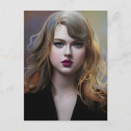 Sexy blond briefkaart (Voorkant)