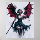 Sexy Bloody Vampire Warrior Poster (Voorkant)