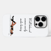 Sexy Brunette Pinup Meisje Slapen Cell Phone Case (Achterkant (horizontaal))