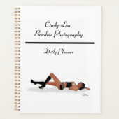 Sexy Brunette Pinup Meisje Slapen Dagelijkse Plann Planner (Voorkant)