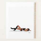 Sexy Brunette Pinup Meisje Slapen Dagelijkse Plann Planner (Achterkant)