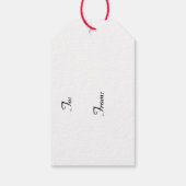 Sexy Brunette Pinup Meisje Slapen Gift Label Cadeaulabel (Achterkant)