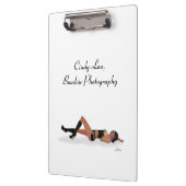 Sexy Brunette Pinup Meisje Slapen Klembord (Links)