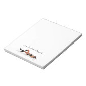 Sexy Brunette Pinup Meisje Slapen Notitieblok (Linkerzijde)