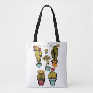 Sexy Cactus Planten, botanisch, Funny Cactus Tote Bag