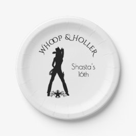 Sexy Cowgirl Birthday Papieren Bordje