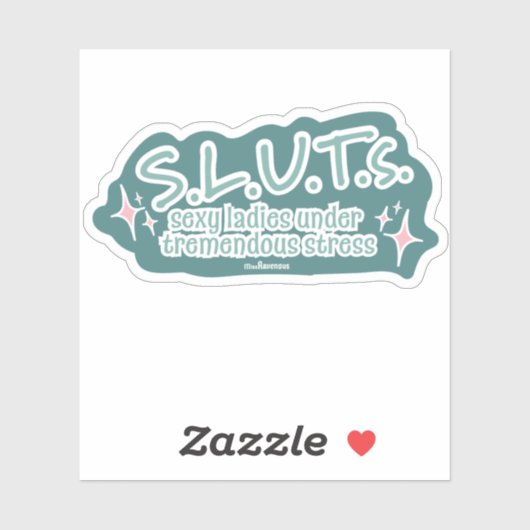 Sexy dames onder enorme stress Sticker (Vel)