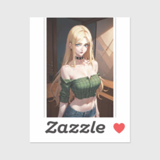 sexy dorp meisje sticker