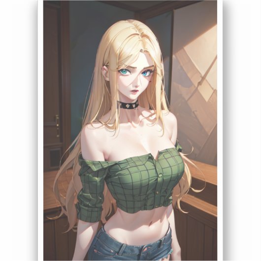 sexy dorp meisje sticker (Voorkant)