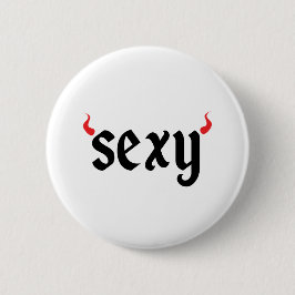 Sexy duivel ronde button 5,7 cm