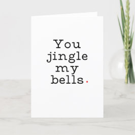 Sexy en grappig kerstkaart feestdagen kaart