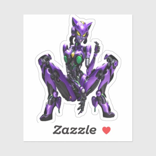 Sexy evangelion catgirl android sticker (Vel)