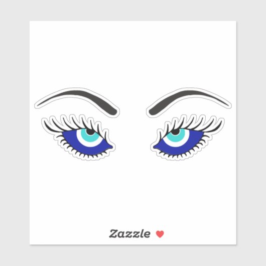 Sexy Eyes | Evil Eye-symbool Sticker (Vel)
