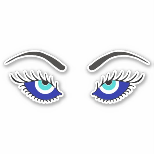 Sexy Eyes | Evil Eye-symbool Sticker (Voorkant)