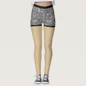 Sexy Glam Fake shorts L Glitter Metal Leggings (Voorkant)
