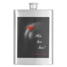 Sexy Glamour Babe Kerstmis "ho" Joke Hip Flask