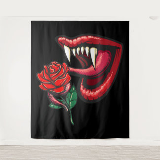 Sexy Gothic Vampire Teeth and Roos Wandkleed