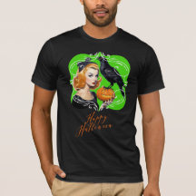 Sexy Halloween Meisje en Raven