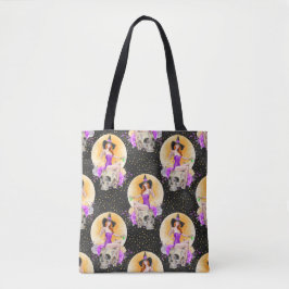 SEXY HALLOWEEN WITCH OP KLEIN MET STROMEN TOTE BAG
