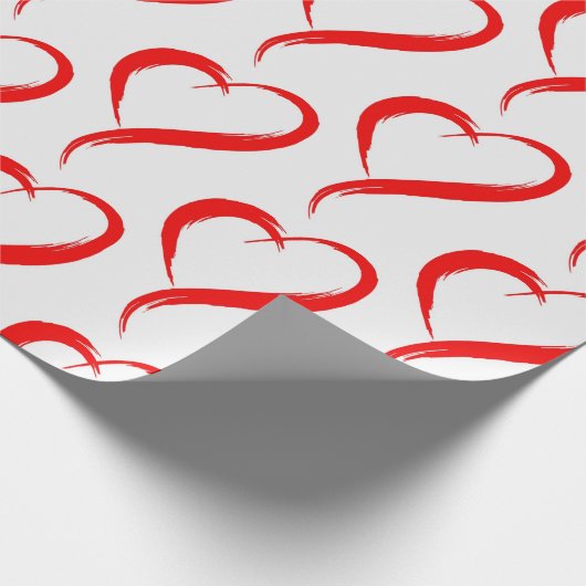 sexy hart (wit) cadeaupapier (Hoek)