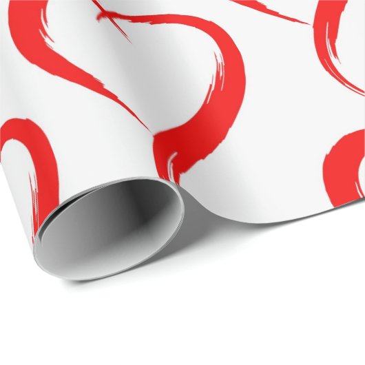 sexy hart (wit) cadeaupapier (Rol Hoek)