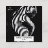 Sexy huwelijksjubileum ondeugend  informatiekaartje (Voorkant)