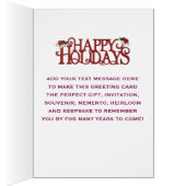 Sexy Kerstman Gelukkig Kerstfeest - Kerstkaart (Binnen (Rechts))